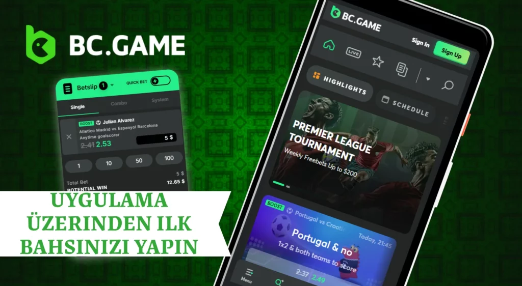 Türk oyuncular için BC Game uygulaması üzerinden bahis