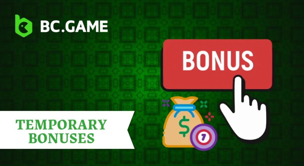 BC Game temporaty bonuses for Turkish players