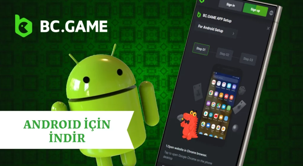 Android için BC Game uygulamasını Türkiye'de indirin